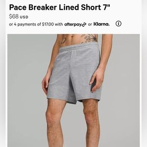 Lululemon mens shorts